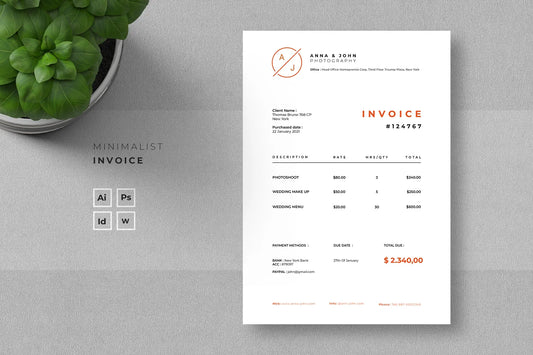 Minimalist Invoice Vol.05