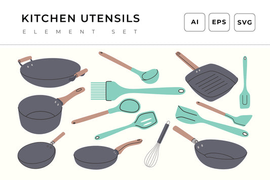Kitchen Utensil Element Set
